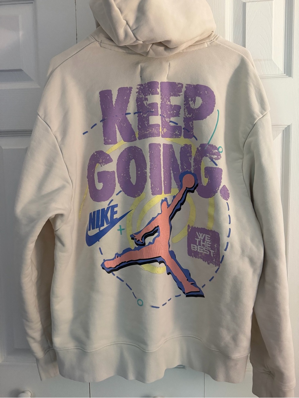 Jordan x DJ Khaled | "Keep Going" Hoodie Phantom Beige | Men’s Large | Good